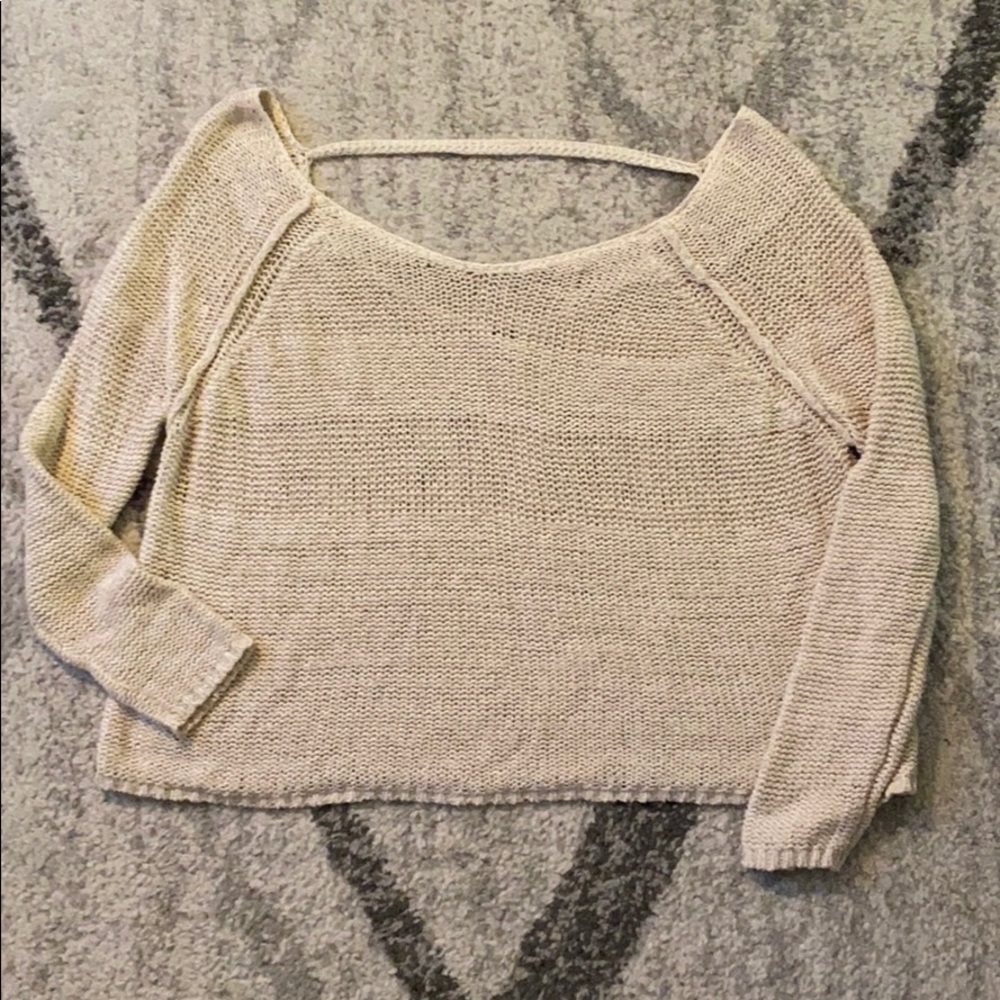 Free People Cream Sweater